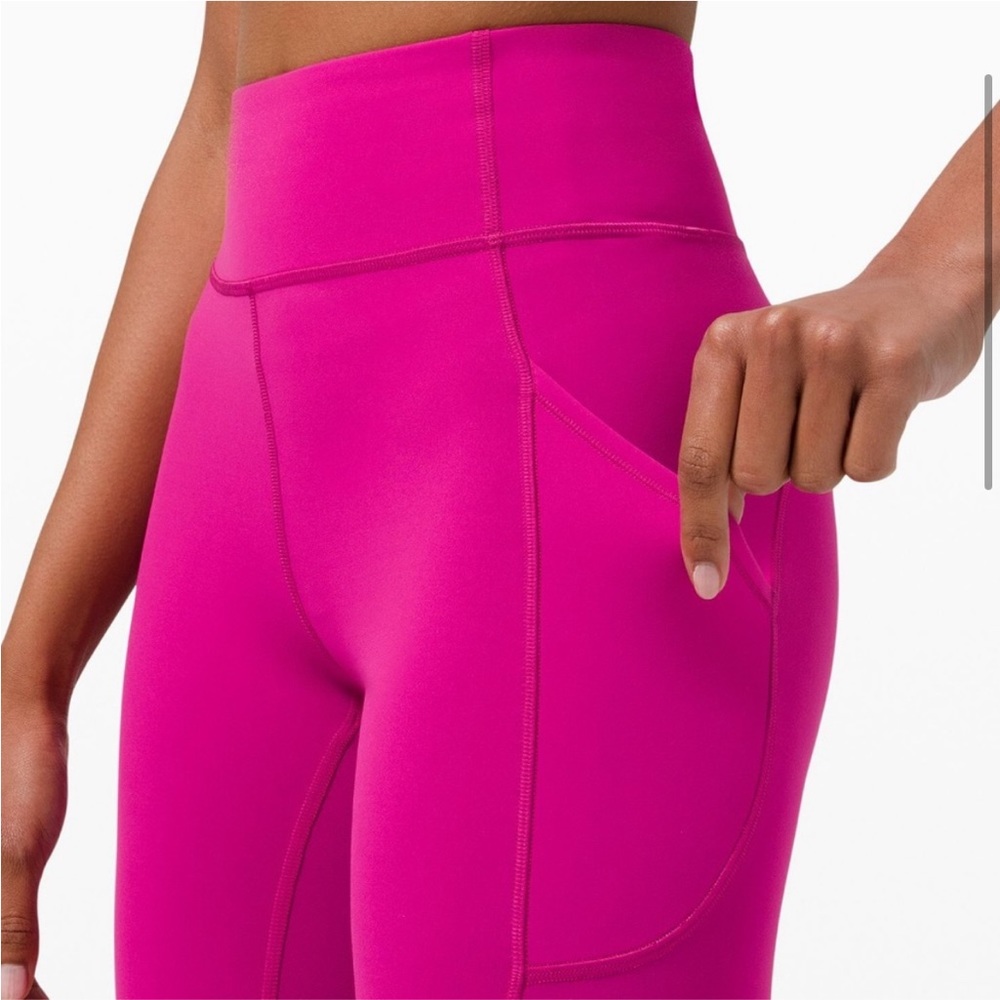 Lululemon Invigorate High Rise Tights 27” Ripened Raspberry - Picture 3 of 9